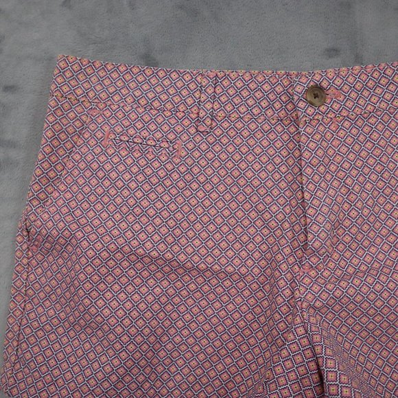 Gap Shorts Womens 10 Pink Flat Front Hot Pants Slash Pocket Button Zip Geometric - Picture 6 of 16